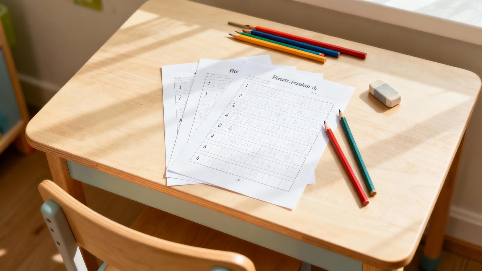 免费小学生练习纸模板大全（田字格/拼音/错题本）